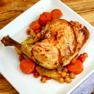 Berbre chicken & Roasted peppers
